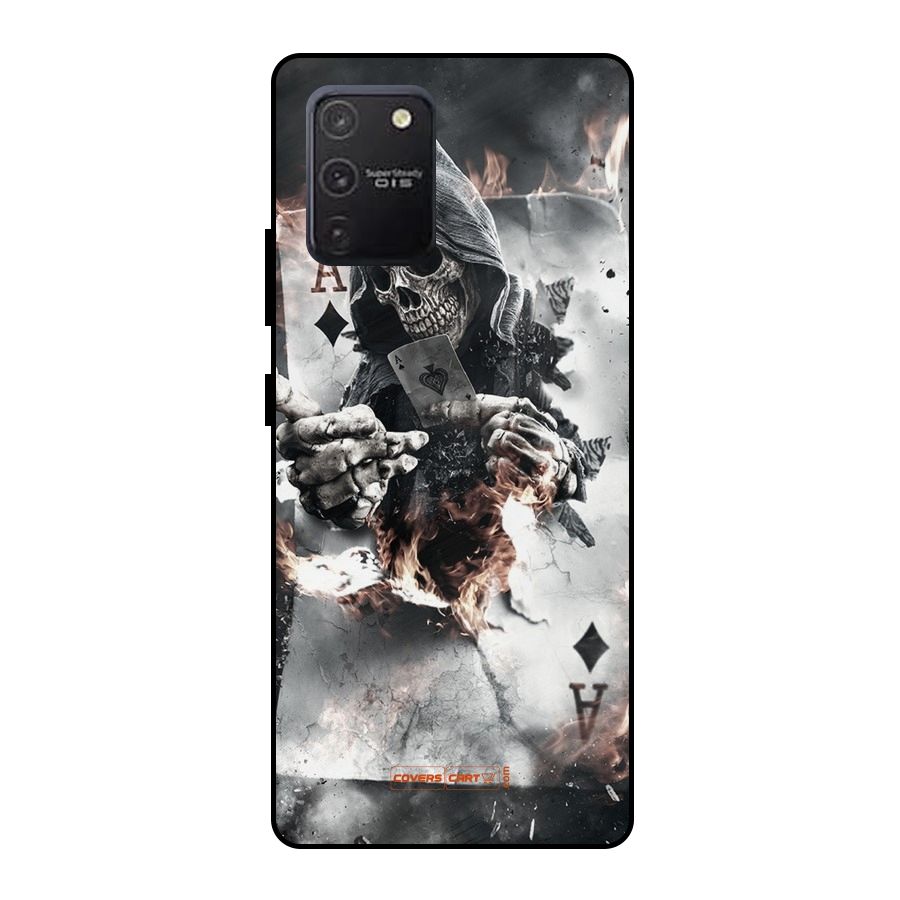 Skull with an Ace Metal Back Case for Galaxy S10 Lite