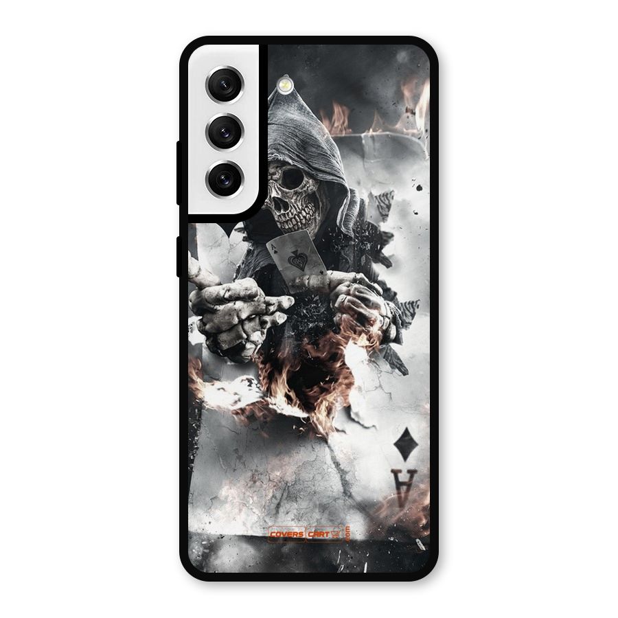 Skull with an Ace Metal Back Case for Galaxy S21 FE 5G