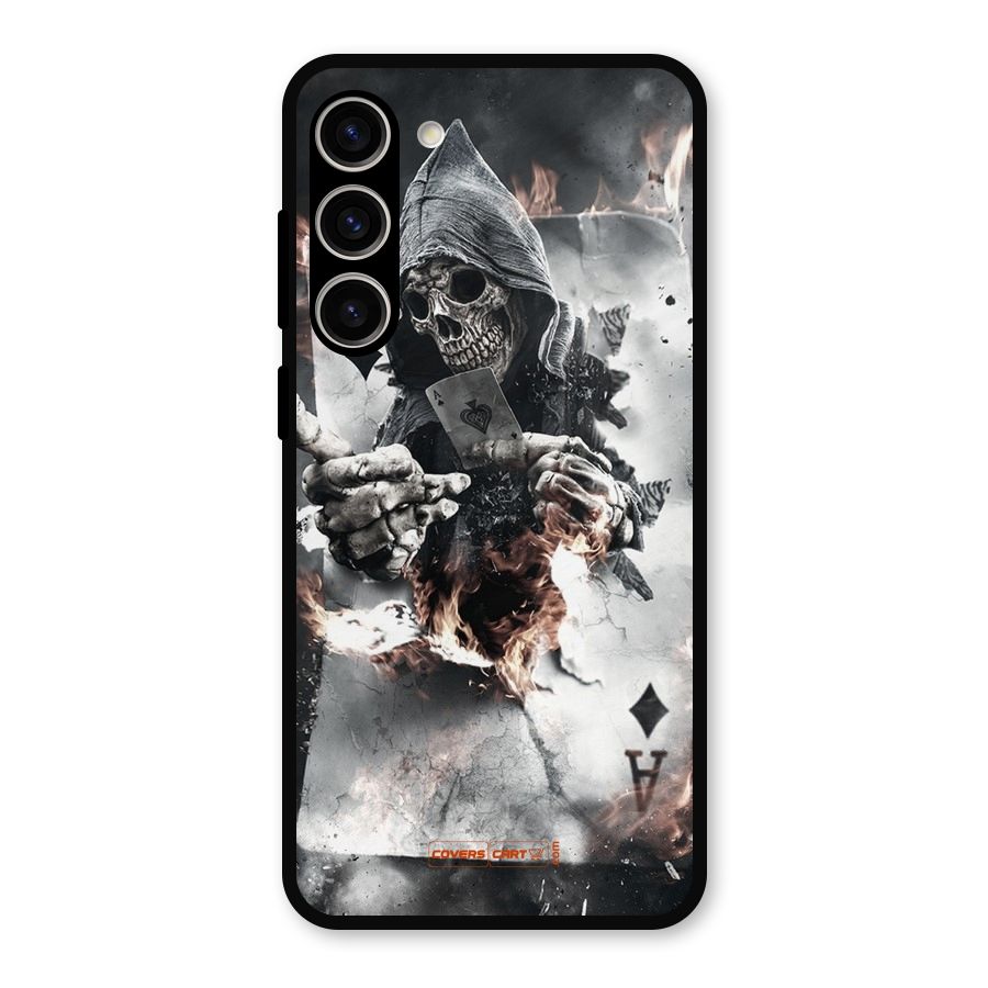 Skull with an Ace Metal Back Case for Galaxy S23 Plus
