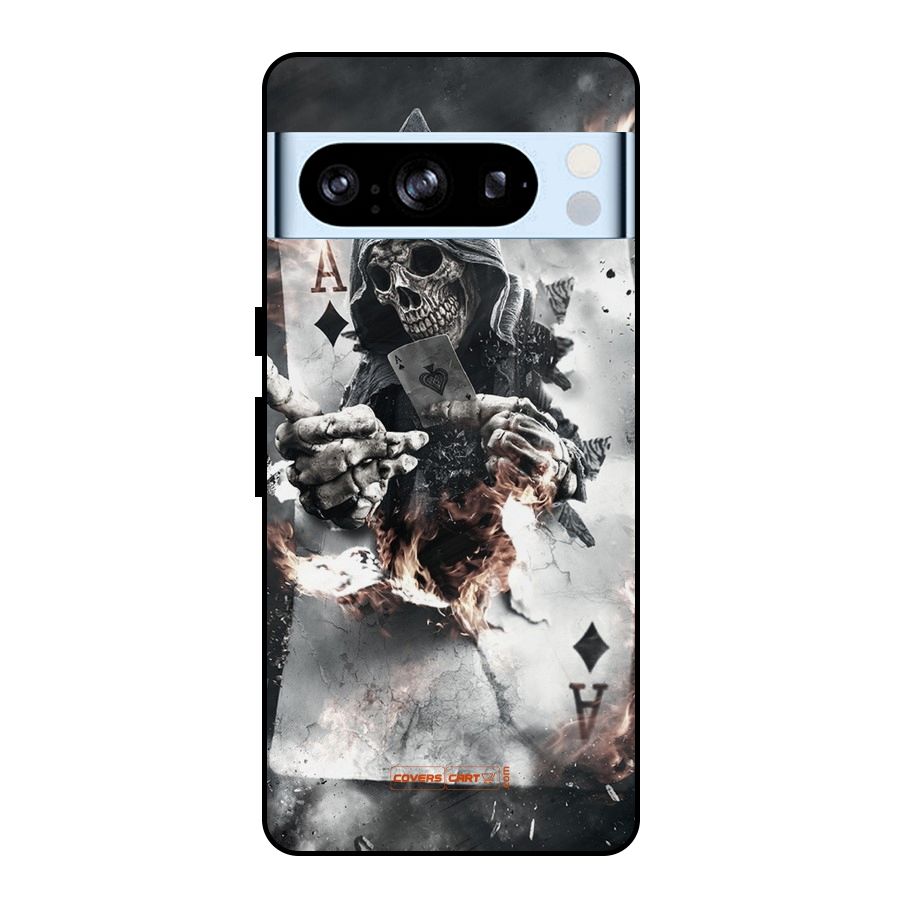 Skull with an Ace Metal Back Case for Google Pixel 8 Pro