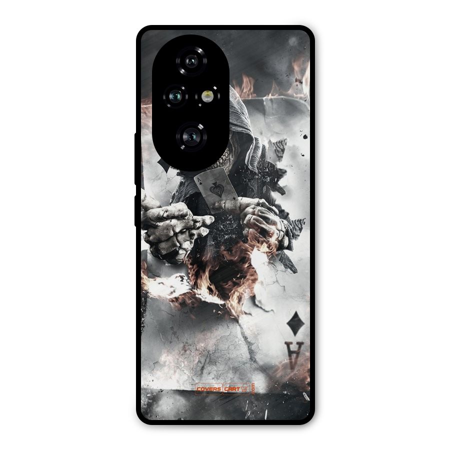 Skull with an Ace Metal Back Case for Honor 200 Pro