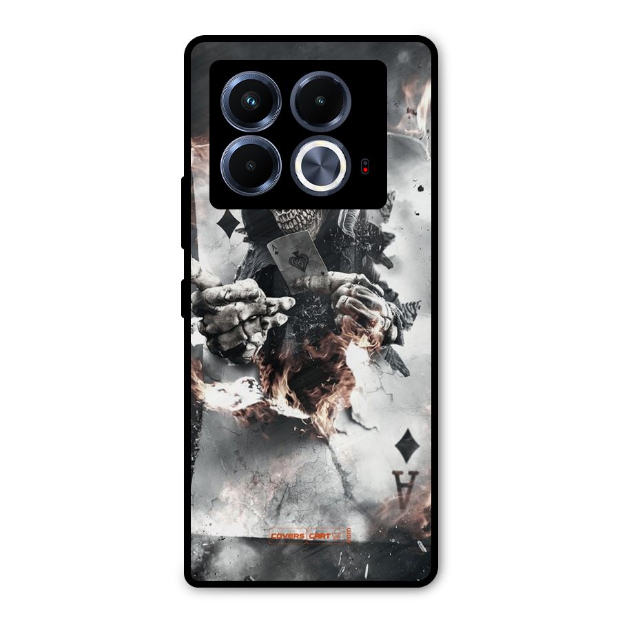 Skull with an Ace Metal Back Case for Infinix Note 40 5G