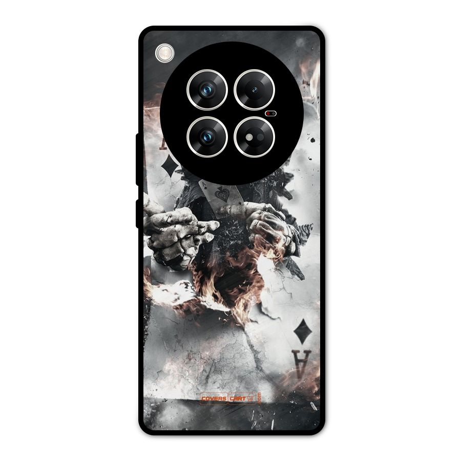 Skull with an Ace Metal Back Case for Infinix Zero 40 5G