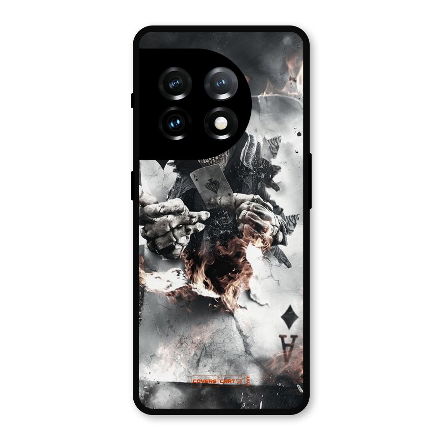 Skull with an Ace Metal Back Case for OnePlus 11