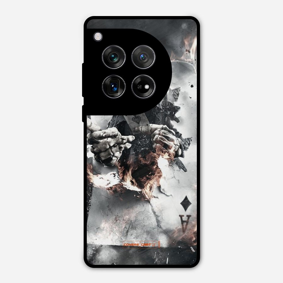 Skull with an Ace Metal Back Case for OnePlus 12