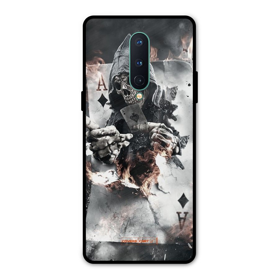 Skull with an Ace Metal Back Case for OnePlus 8