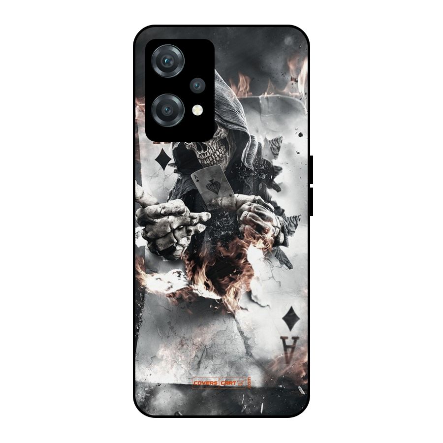 Skull with an Ace Metal Back Case for OnePlus Nord CE 2 Lite 5G