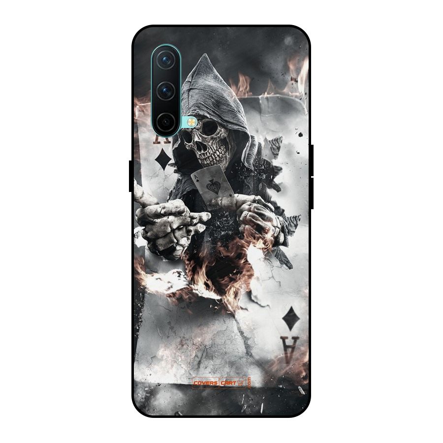 Skull with an Ace Metal Back Case for OnePlus Nord CE 5G