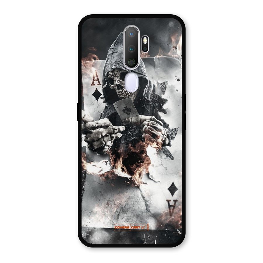 Skull with an Ace Metal Back Case for Oppo A9 (2020)
