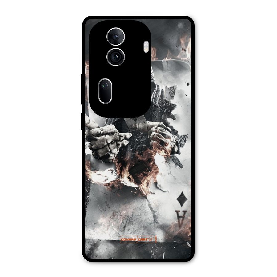 Skull with an Ace Metal Back Case for Oppo Reno11 Pro 5G