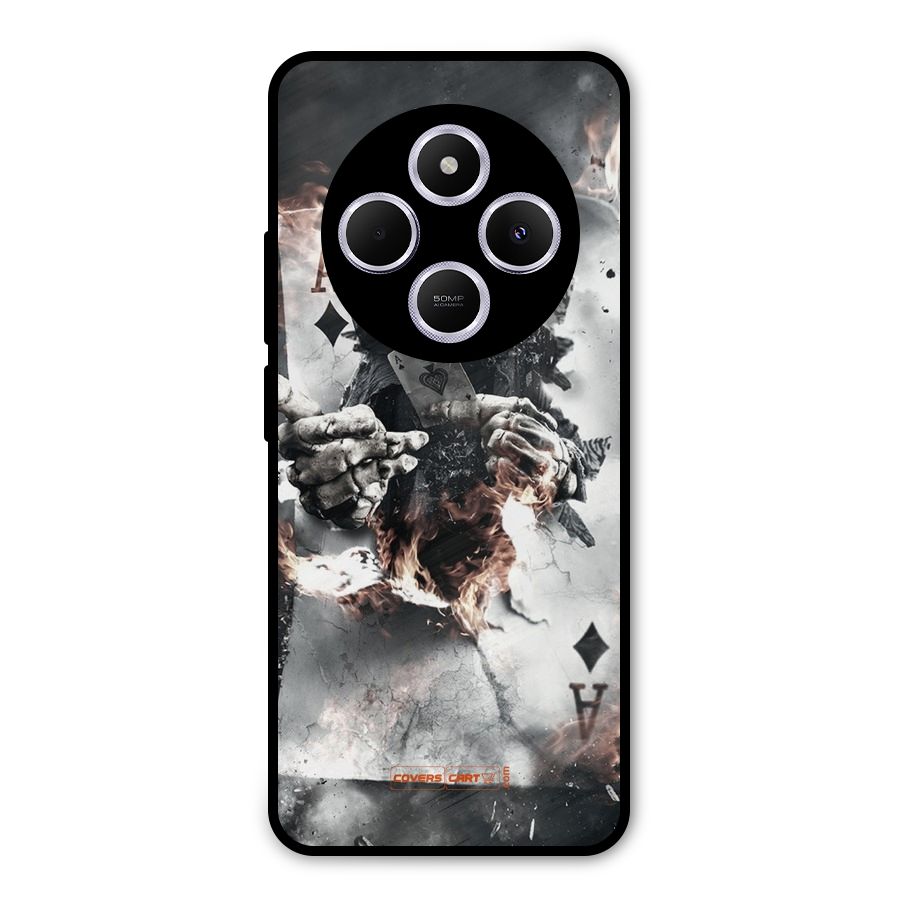 Skull with an Ace Metal Back Case for Poco C75 5G