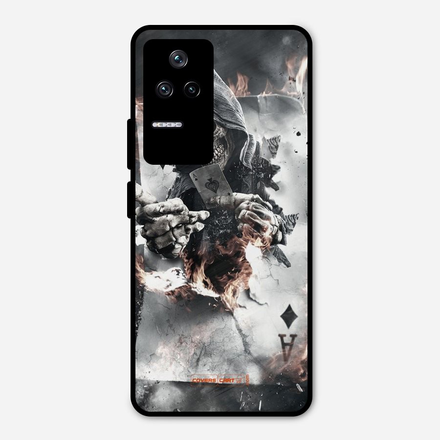 Skull with an Ace Metal Back Case for Poco F4 5G