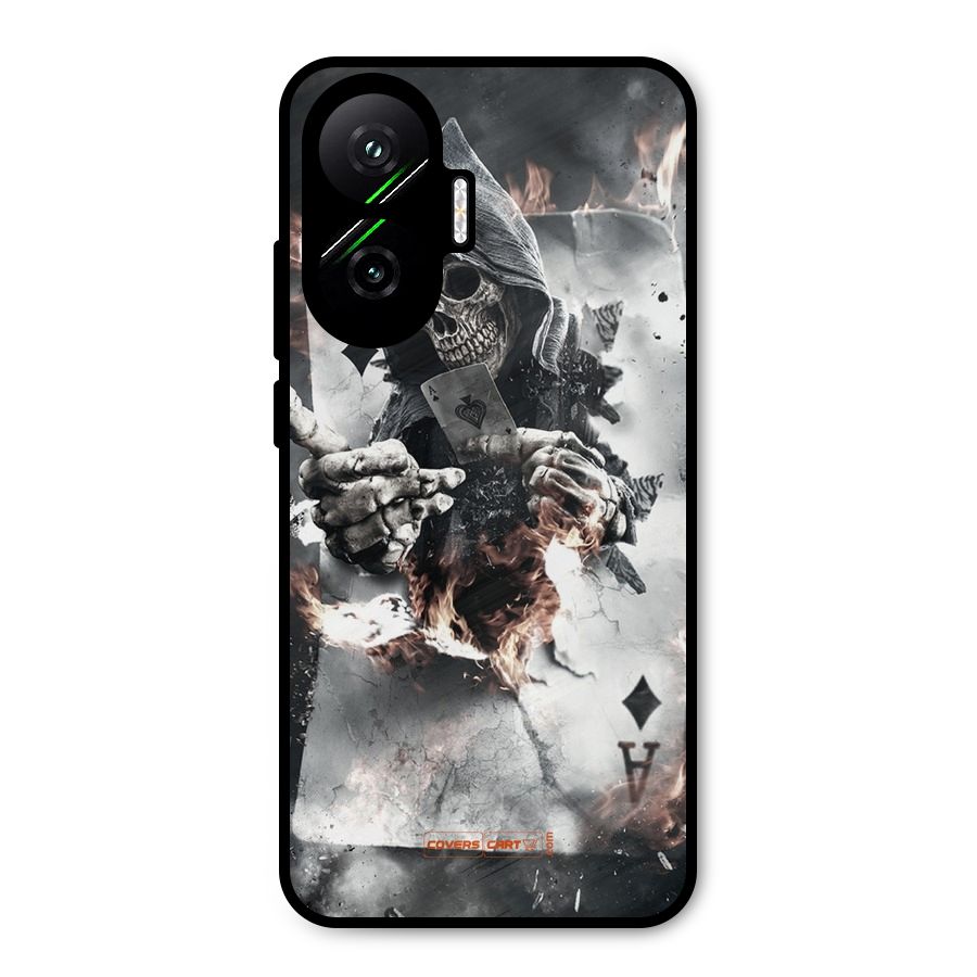 Skull with an Ace Metal Back Case for Poco F7