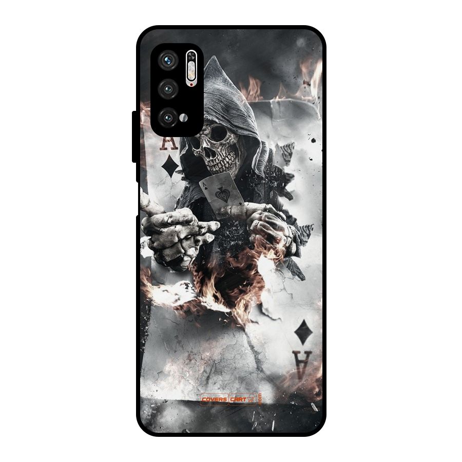 Skull with an Ace Metal Back Case for Poco M3 Pro 5G