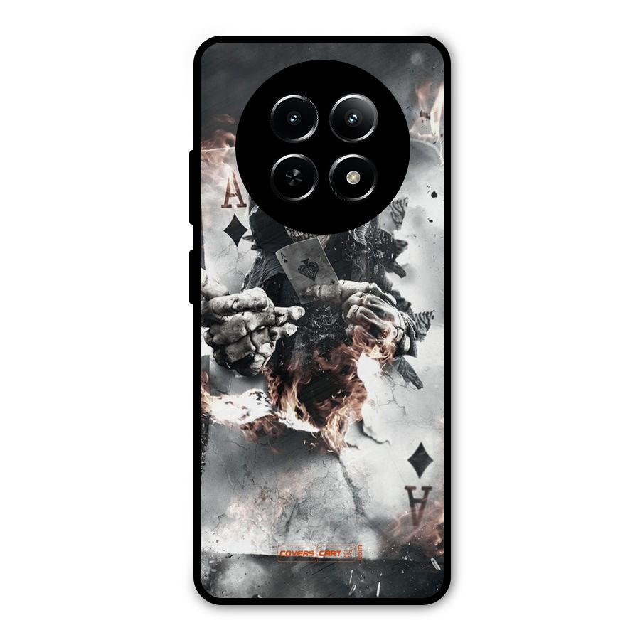 Skull with an Ace Metal Back Case for Realme 12 5G