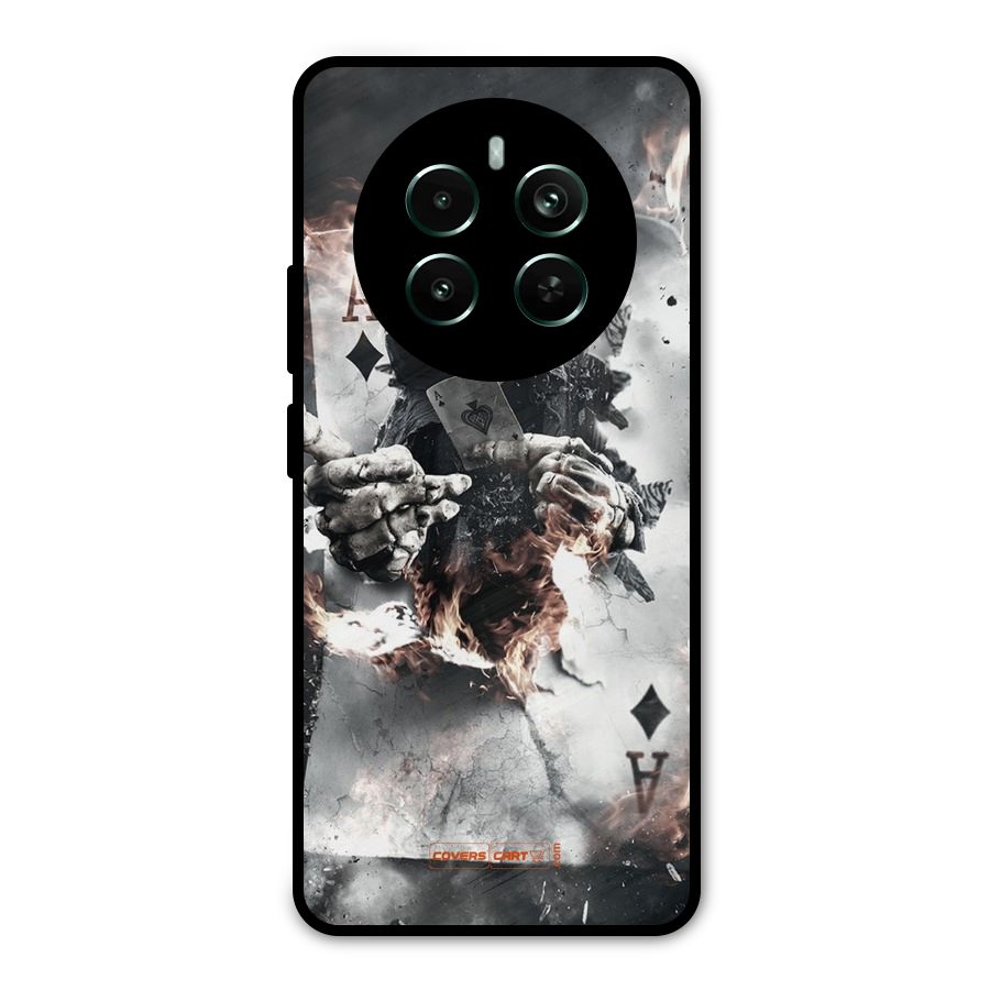 Skull with an Ace Metal Back Case for Realme 12 Pro Plus