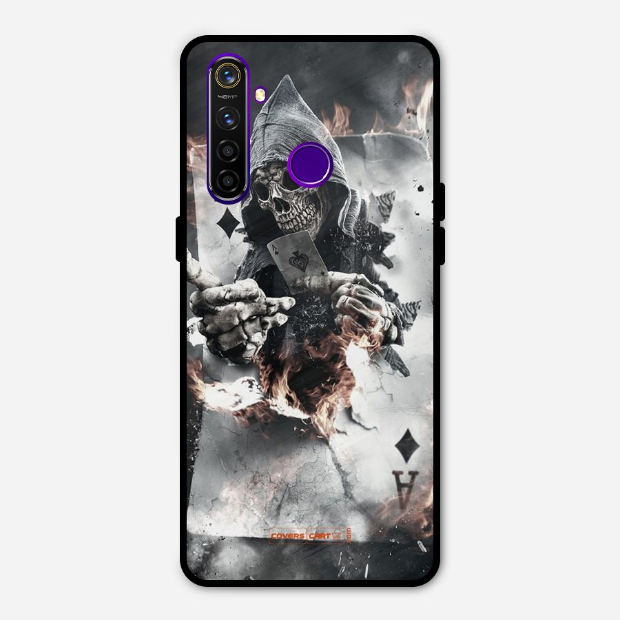 Skull with an Ace Metal Back Case for Realme 5 Pro