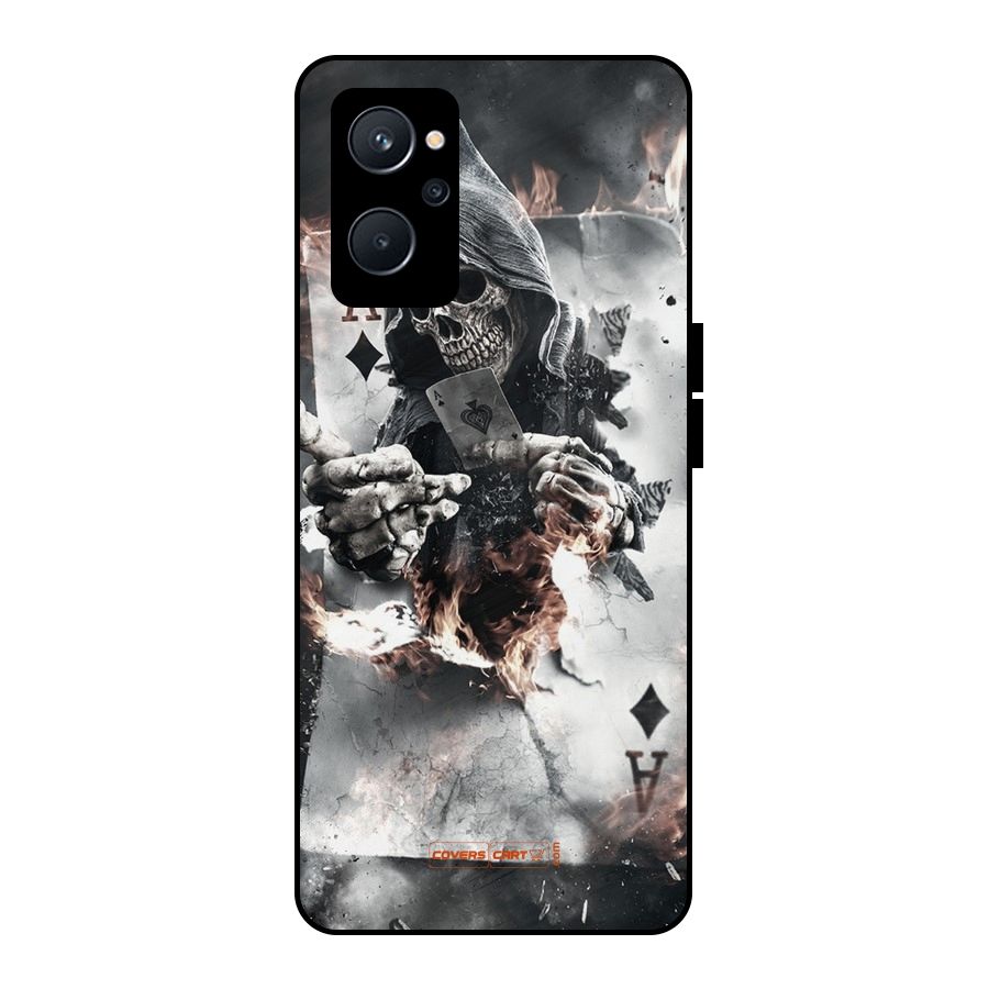 Skull with an Ace Metal Back Case for Realme 9i 5G