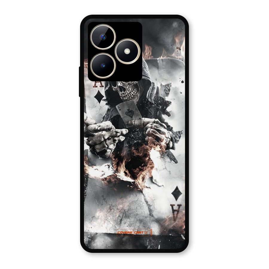 Skull with an Ace Metal Back Case for Realme C53