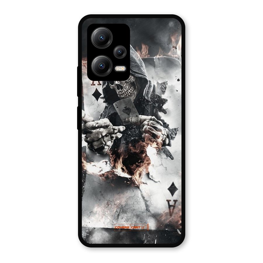 Skull with an Ace Metal Back Case for Redmi Note 12 5G
