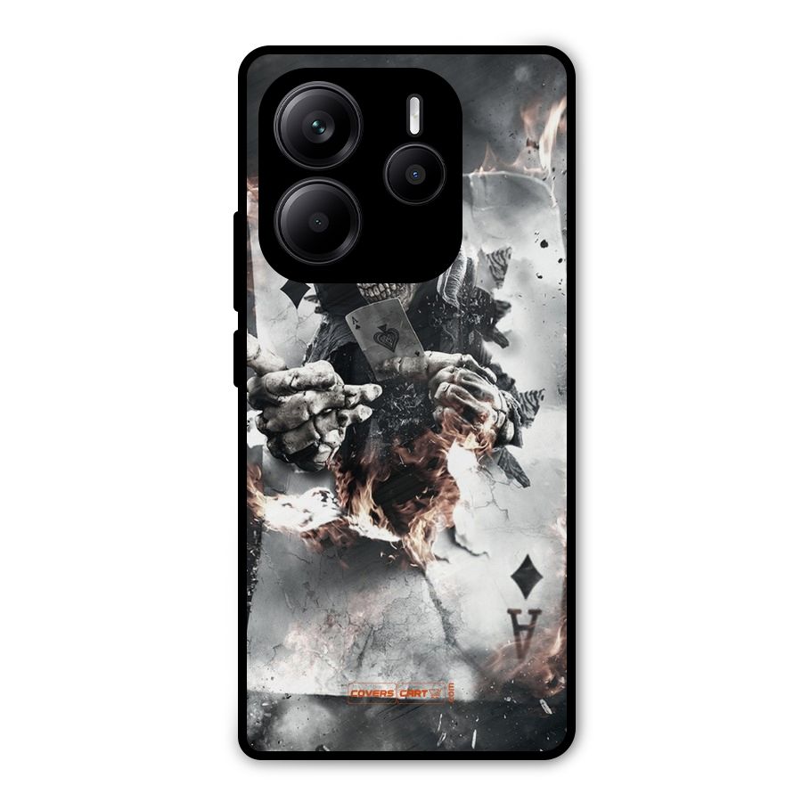Skull with an Ace Metal Back Case for Redmi Note 14 5G