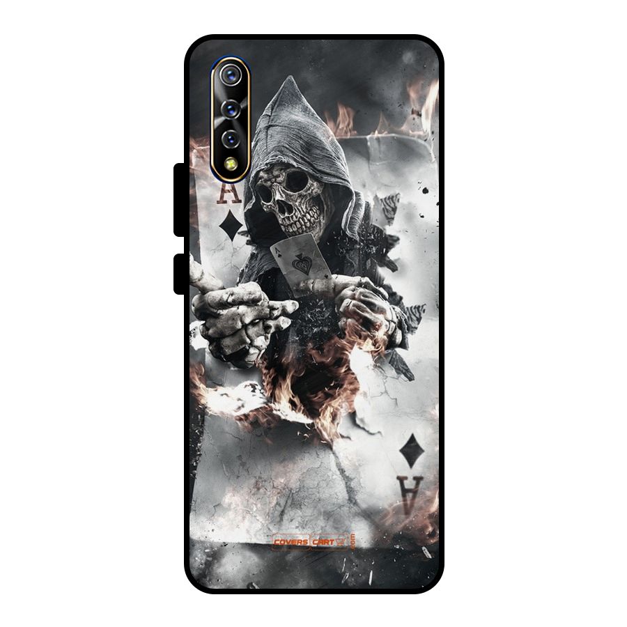 Skull with an Ace Metal Back Case for Vivo S1