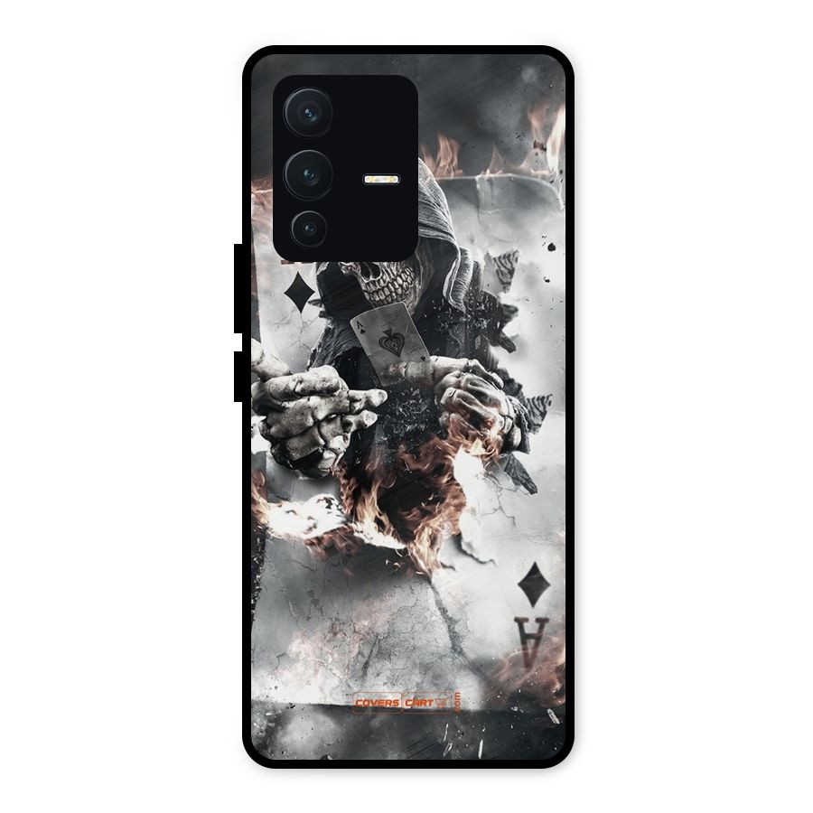 Skull with an Ace Metal Back Case for Vivo V23 5G