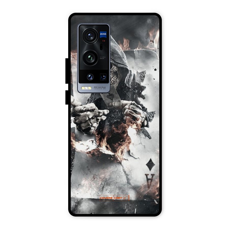 Skull with an Ace Metal Back Case for Vivo X60 Pro Plus