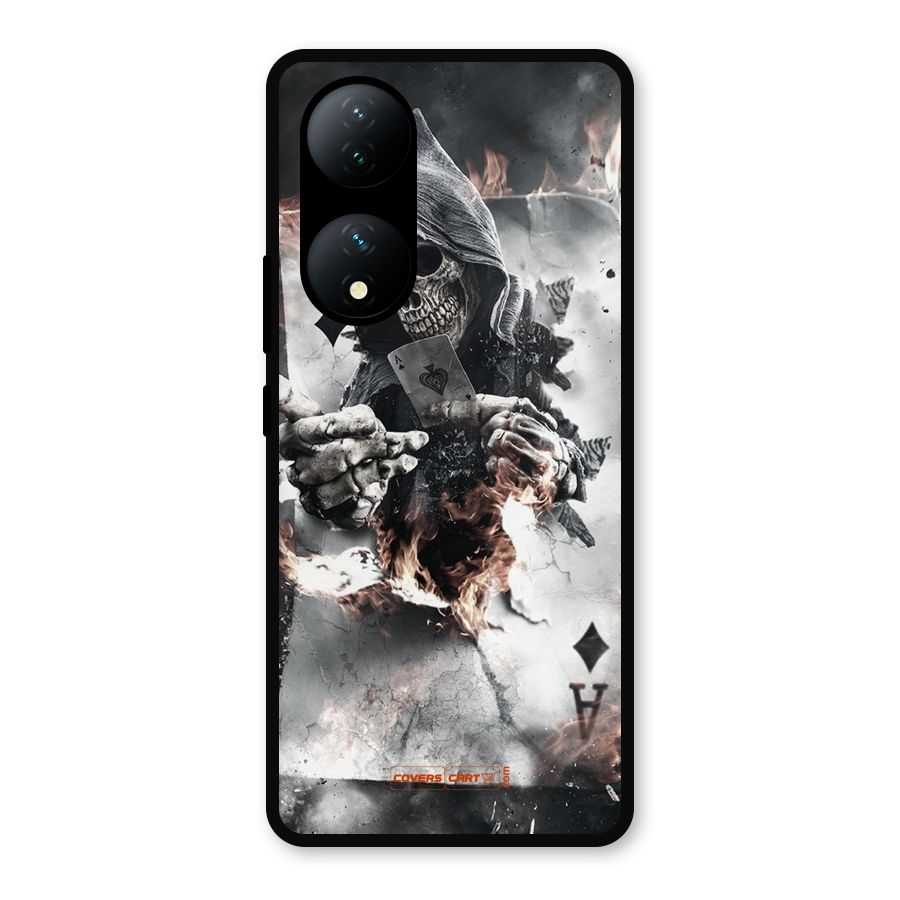 Skull with an Ace Metal Back Case for Vivo Y100