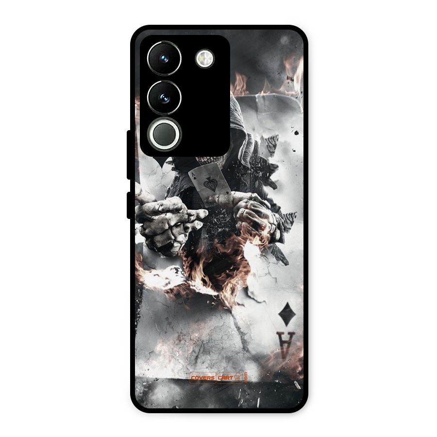 Skull with an Ace Metal Back Case for Vivo Y200