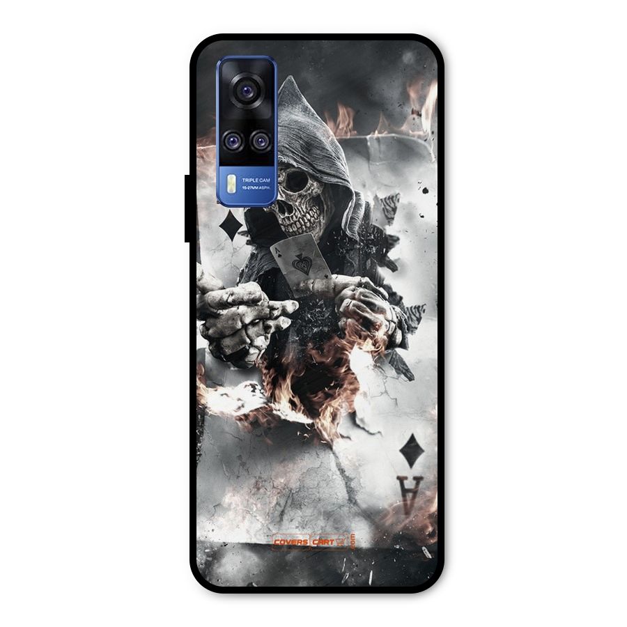 Skull with an Ace Metal Back Case for Vivo Y51A