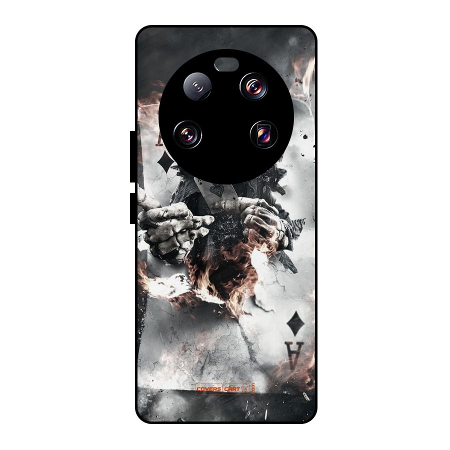 Skull with an Ace Metal Back Case for Xiaomi 13 Ultra