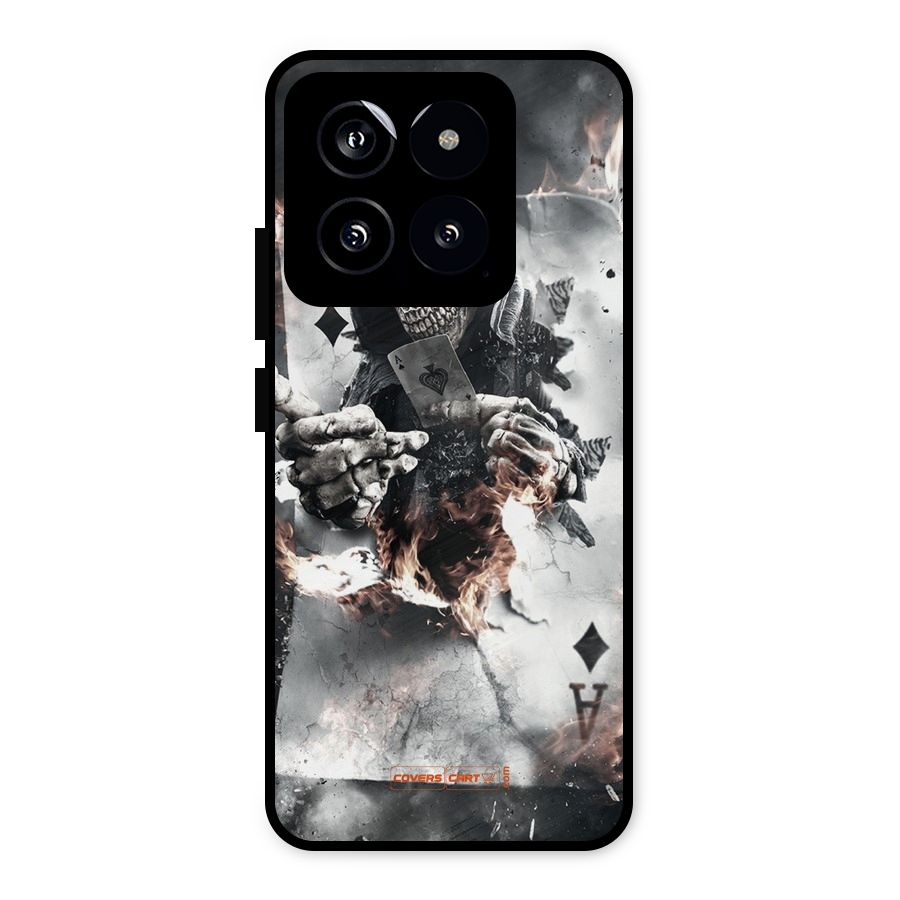 Skull with an Ace Metal Back Case for Xiaomi 14