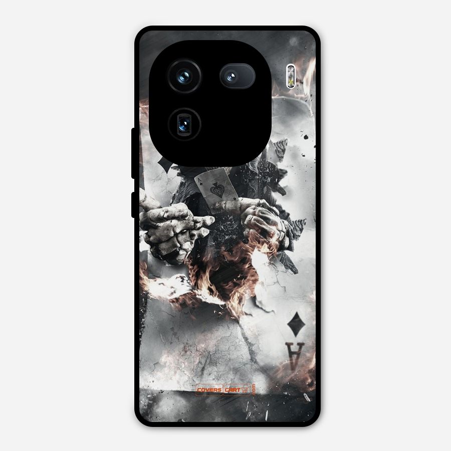 Skull with an Ace Metal Back Case for iQOO 12
