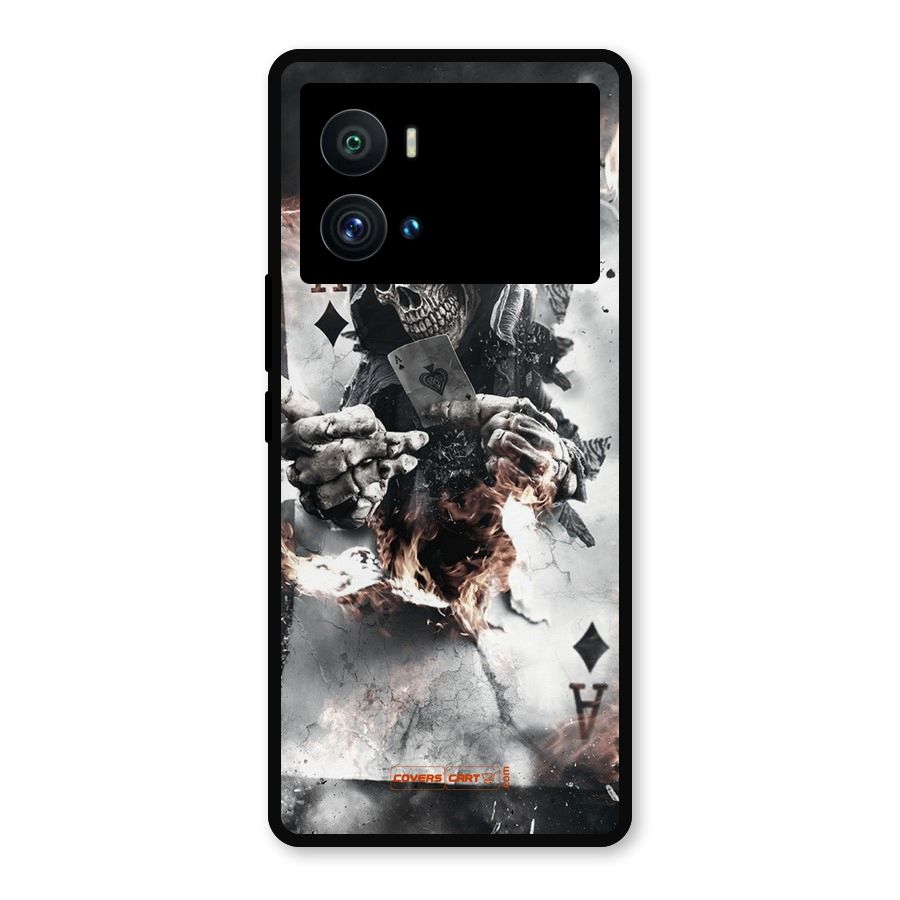 Skull with an Ace Metal Back Case for iQOO 9 Pro
