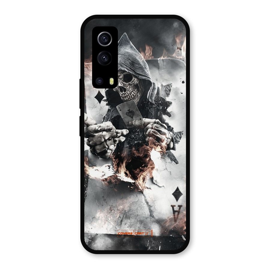 Skull with an Ace Metal Back Case for iQOO Z3