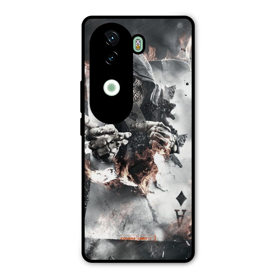 Skull with an Ace Metal Back Case for iQOO Z9s