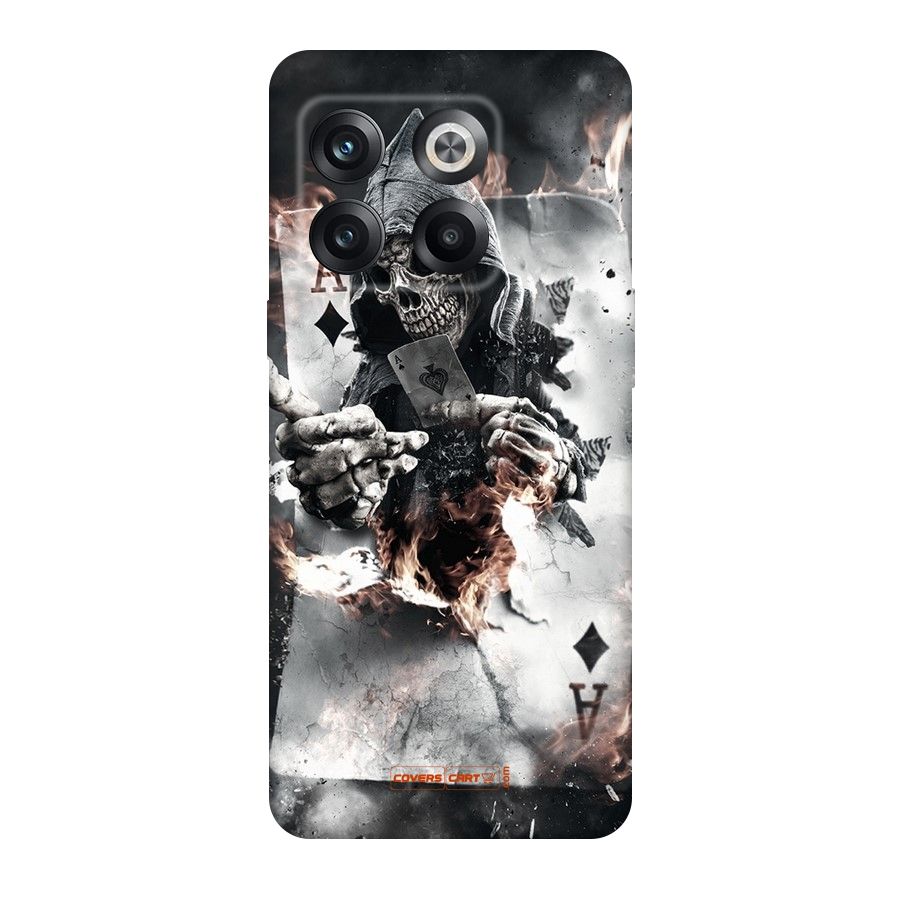 Skull with an Ace Original Polycarbonate Back Case for OnePlus 10T