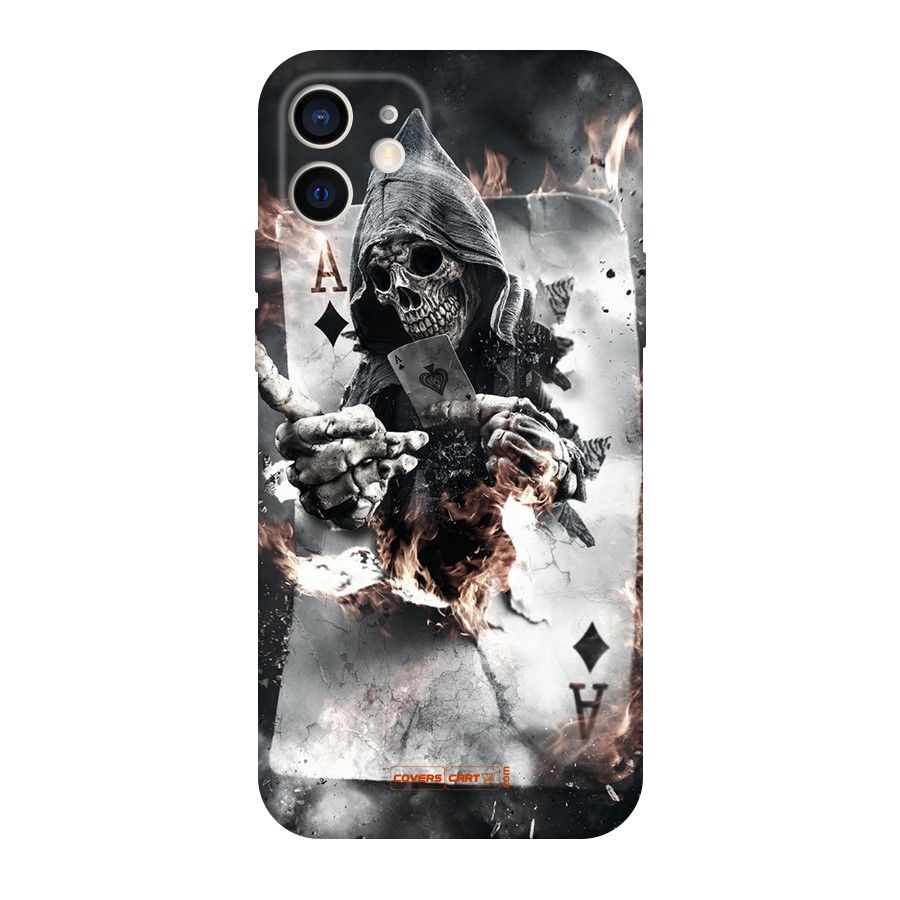 Skull with an Ace Original Polycarbonate Back Case for iPhone 12