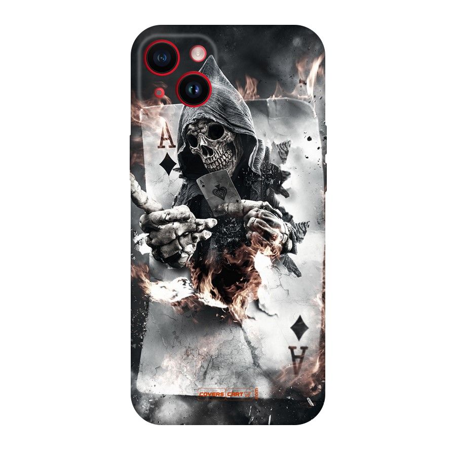 Skull with an Ace Original Polycarbonate Back Case for iPhone 14 Plus