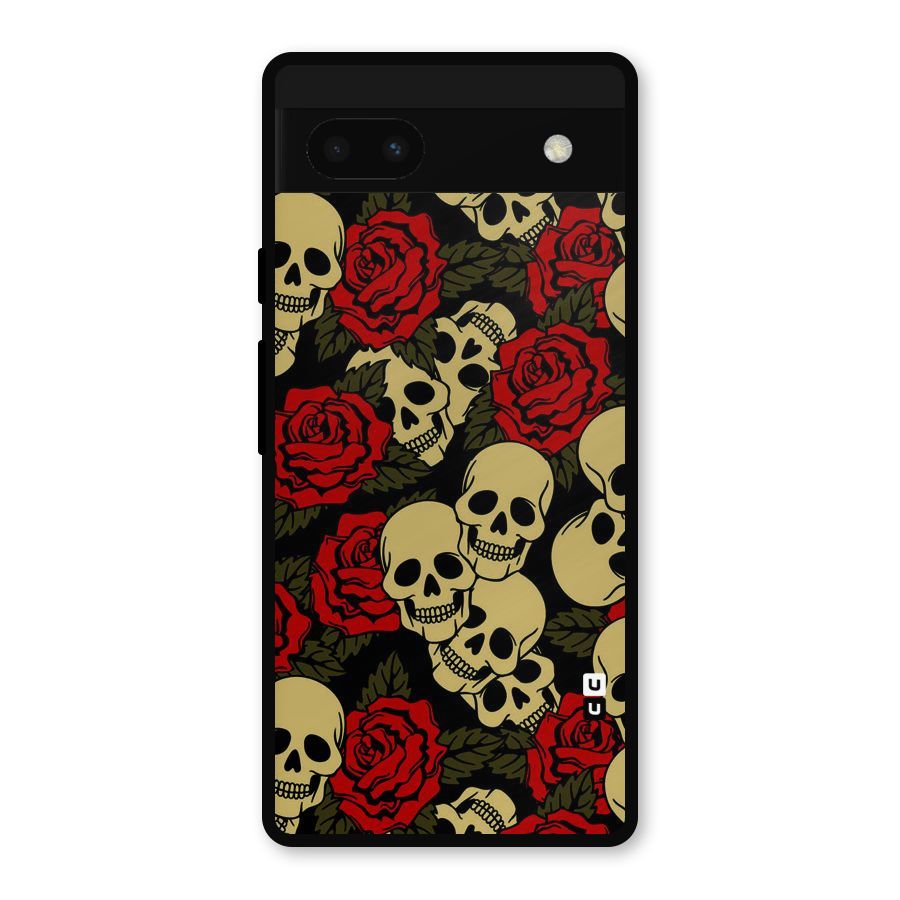 Skulled Roses Metal Back Case for Google Pixel 6a