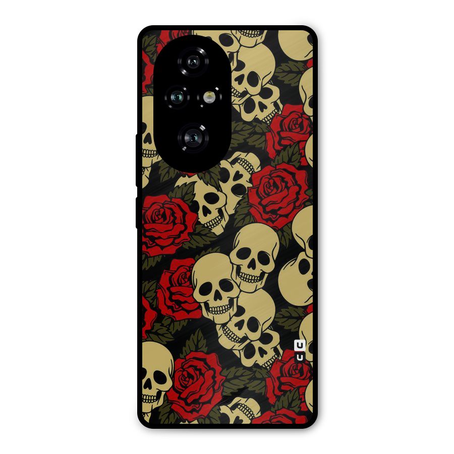 Skulled Roses Metal Back Case for Honor 200 Pro