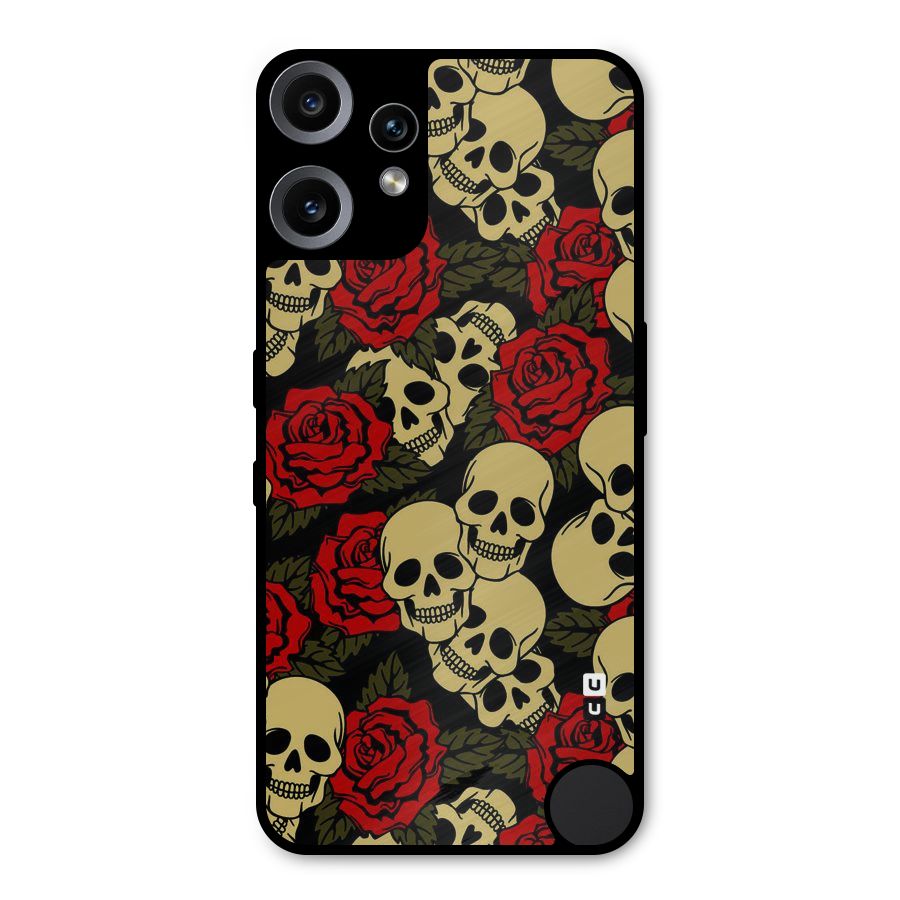 Skulled Roses Metal Back Case for Nothing CMF Phone 2 Pro