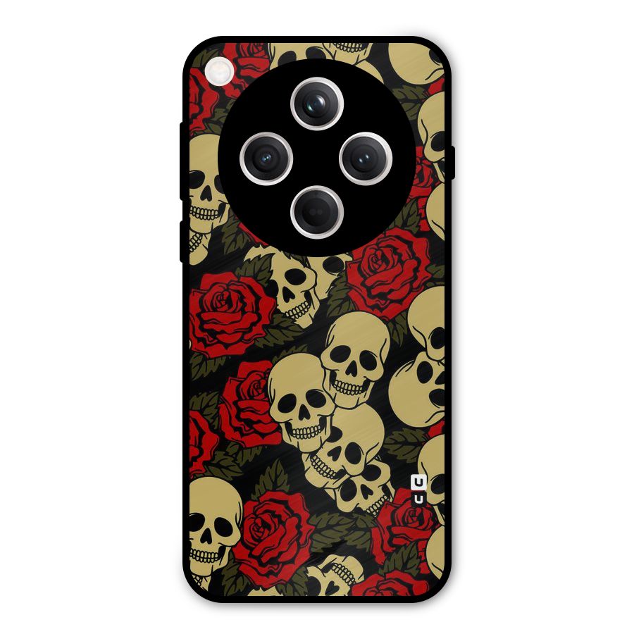 Skulled Roses Metal Back Case for Oppo Find X8