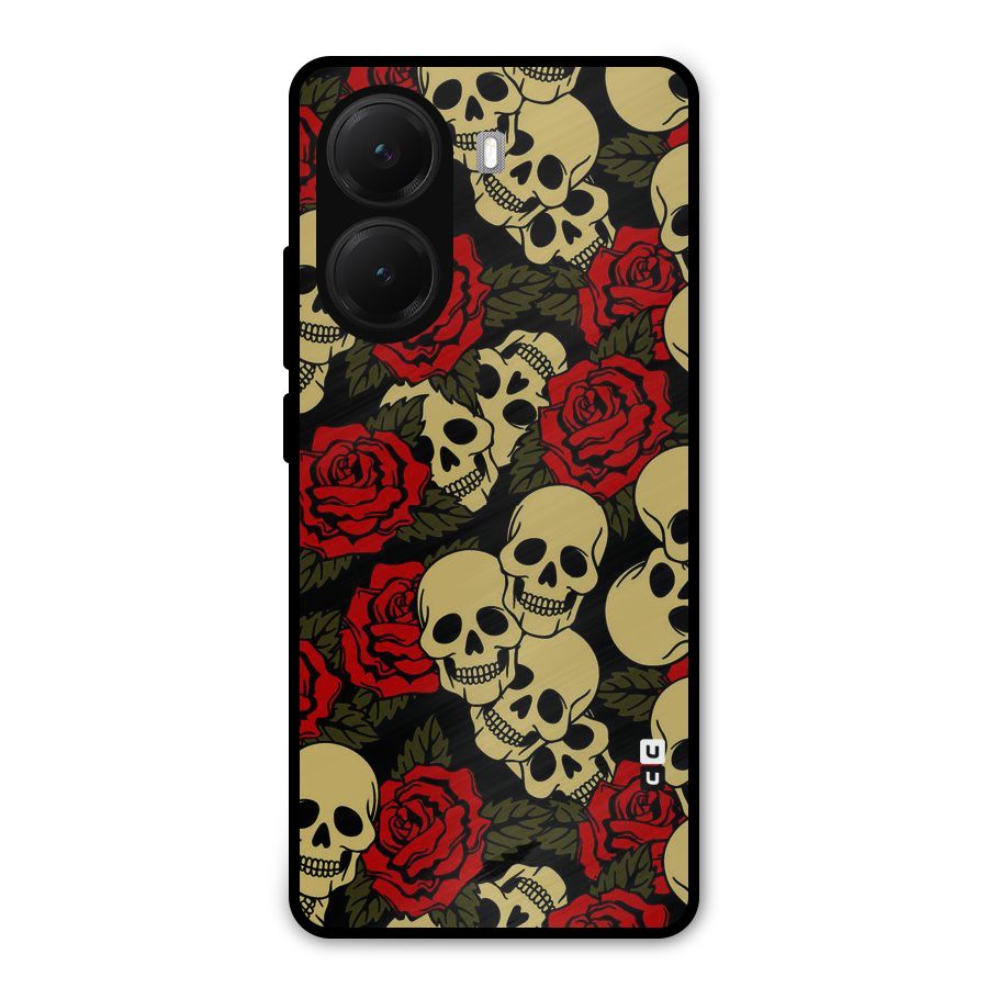 Skulled Roses Metal Back Case for Poco X7 Pro