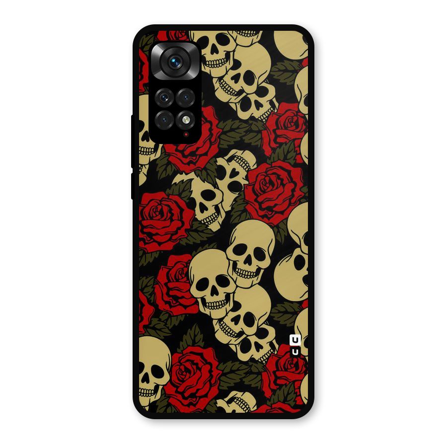 Skulled Roses Metal Back Case for Redmi Note 11s