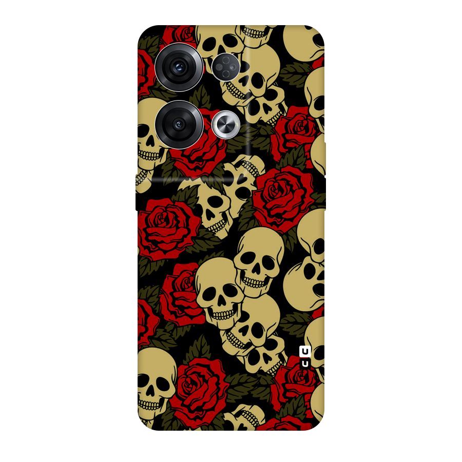 Skulled Roses Original Polycarbonate Back Case for Oppo Reno8 Pro 5G