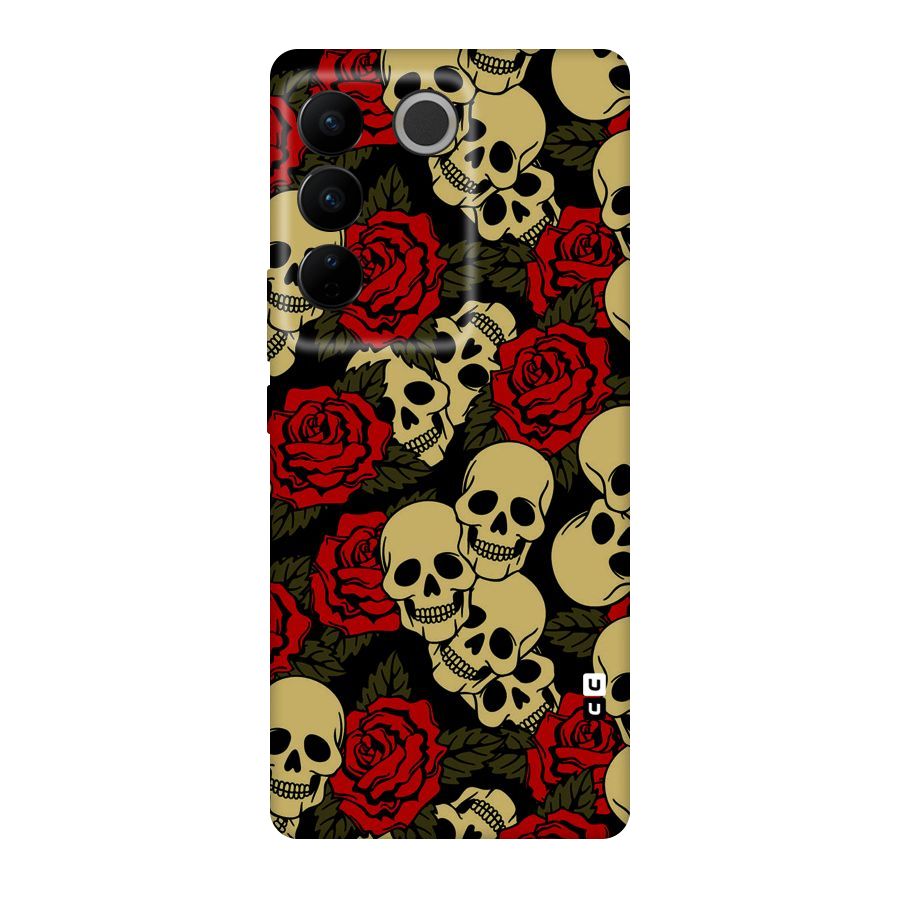 Skulled Roses Original Polycarbonate Back Case for Vivo V27