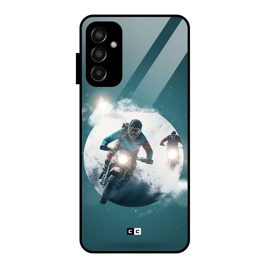 Sky Biker Glass Back Case for Galaxy F13