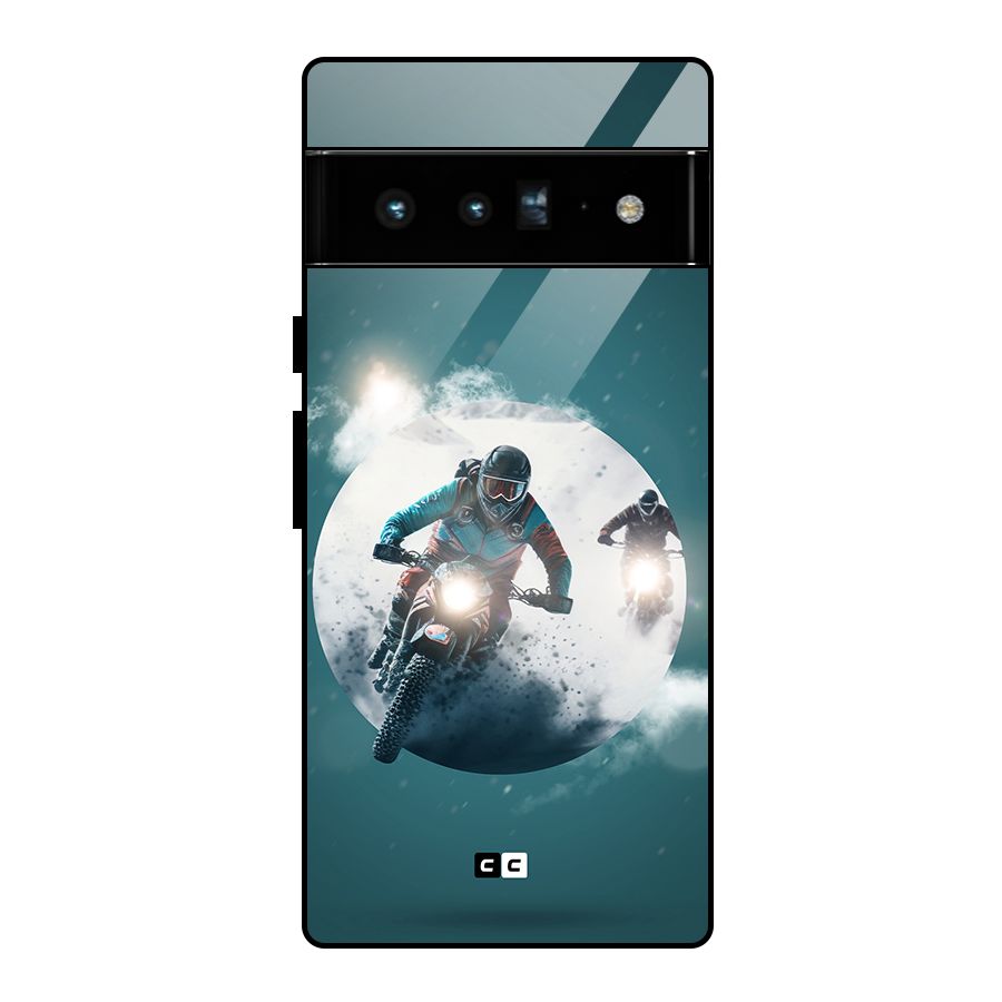 Sky Biker Glass Back Case for Google Pixel 6 Pro